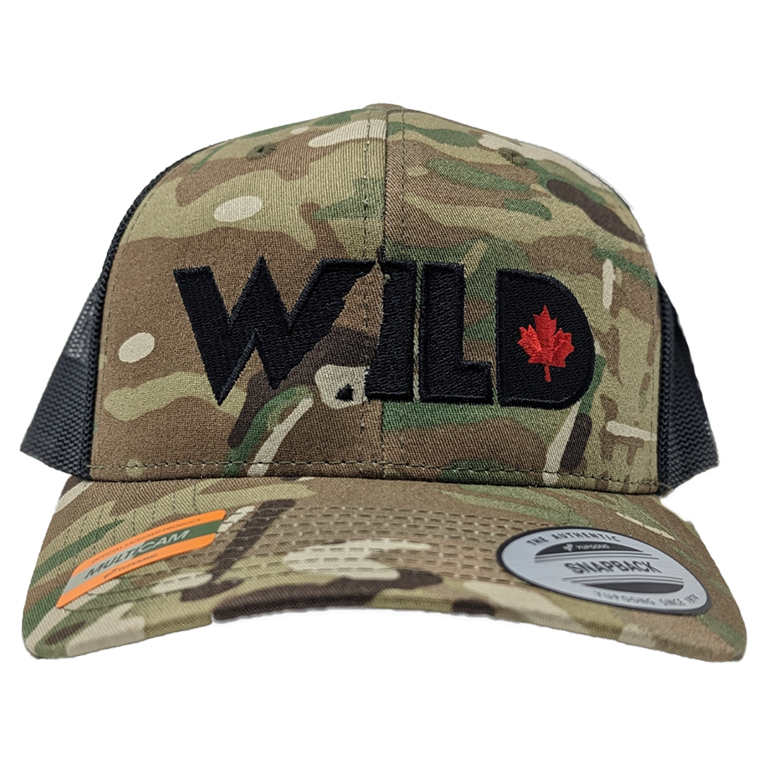 Wild TV Camo Hat - Light Green Camo - Black Stitching
