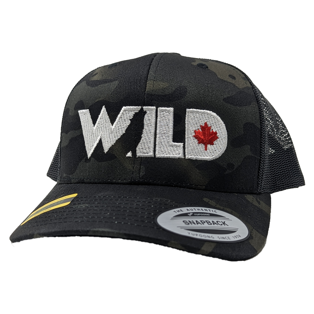 Wild TV Camo Hat - Black Camo
