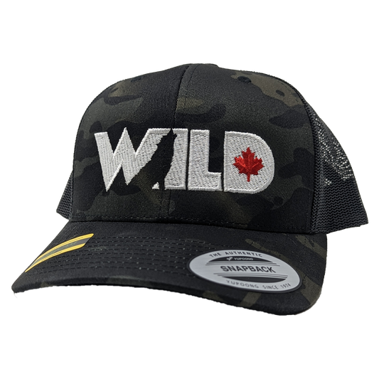 Wild TV Camo Hat - Black Camo