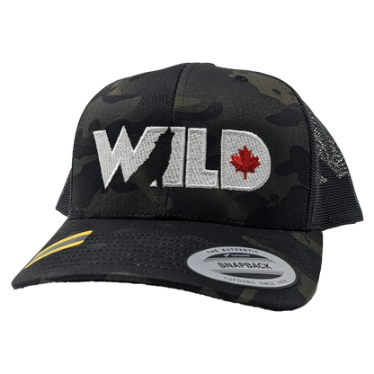 Wild TV Camo Hat - Black Camo