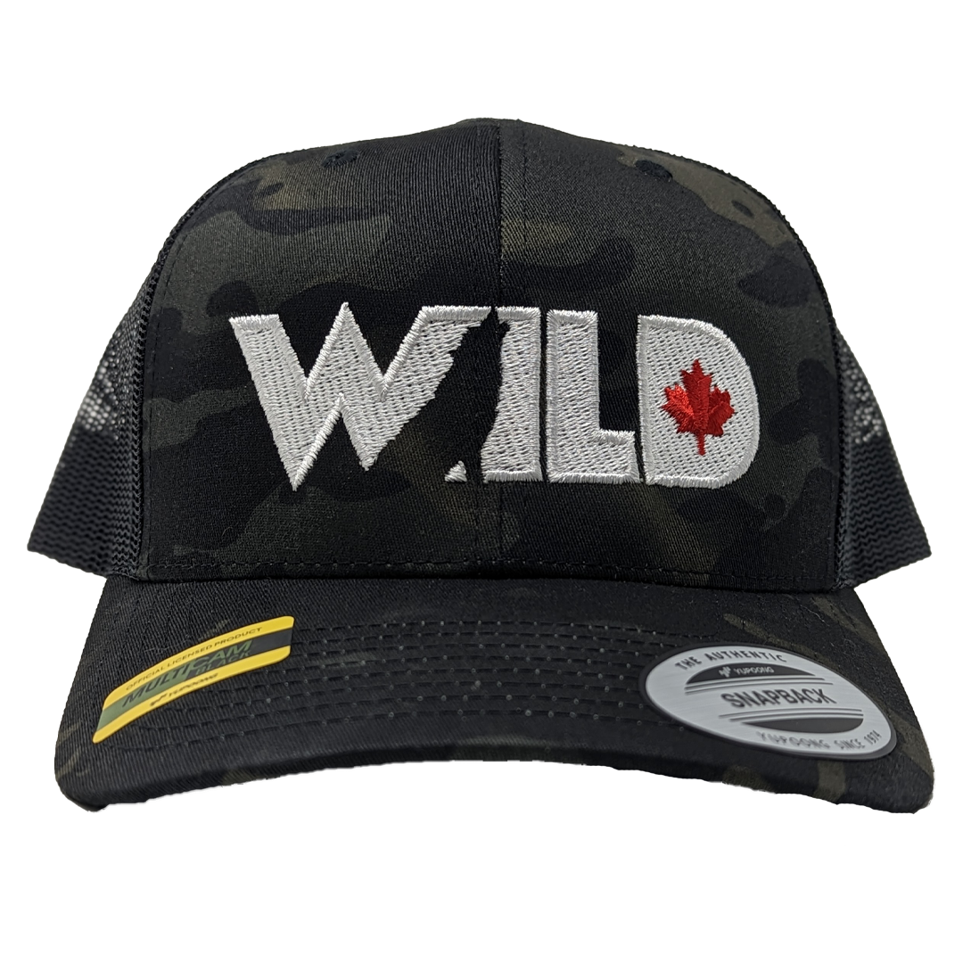 Wild TV Camo Hat - Black Camo